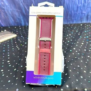 NIB WithIt Brand Woven Nylon Band Model NBN19WA014 Pink Apple Watch 42/44 mm